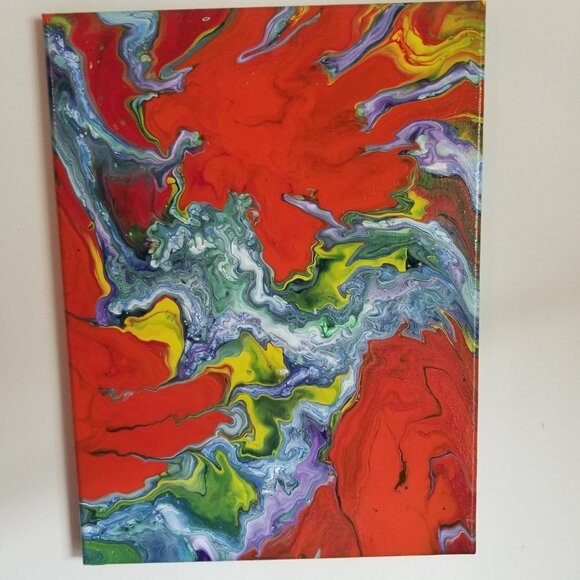 Abstract Acrylic Painting Original - Picture 4 of 9